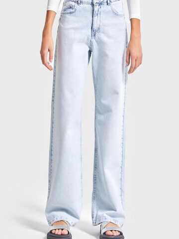 IT'S BASIC Regular Jeans 'Straight High Rise Jeans' in Blauw