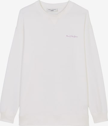 Sweat-shirt Marc O'Polo DENIM en blanc : devant