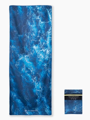 woodsandwaves Beach Towel 'Wild Ocean' in Blue: front