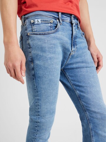 Calvin Klein Jeans Normální Džíny 'SKINNY' – modrá