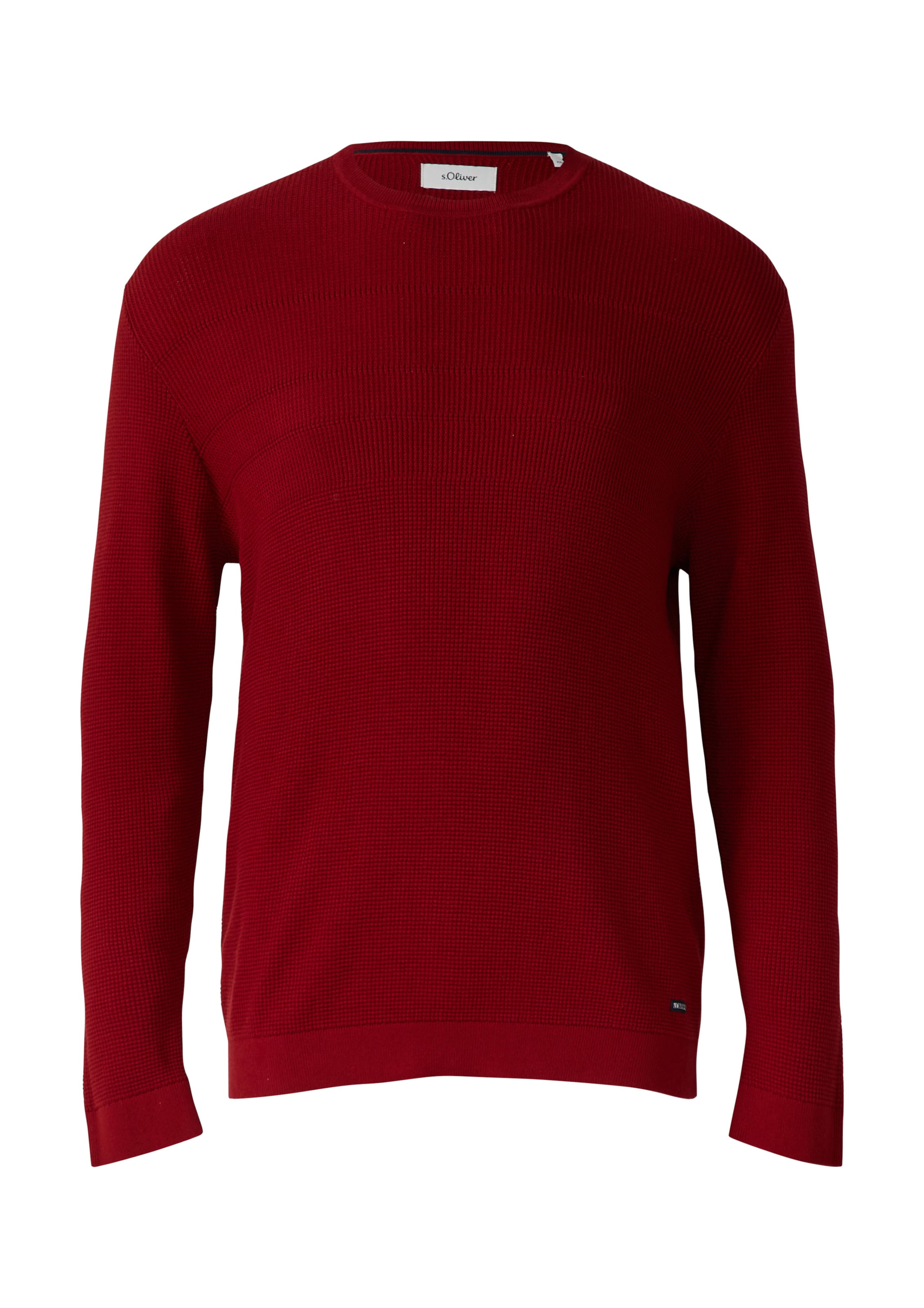 s.Oliver Men Big Sizes Pullover in Rot: Vorderseite