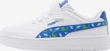 PUMA Tennarit 'Court Classic Clean Dino A' värissä valkoinen: etupuoli