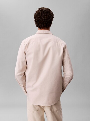 Coupe regular Chemise 'Classic' Calvin Klein Jeans en beige