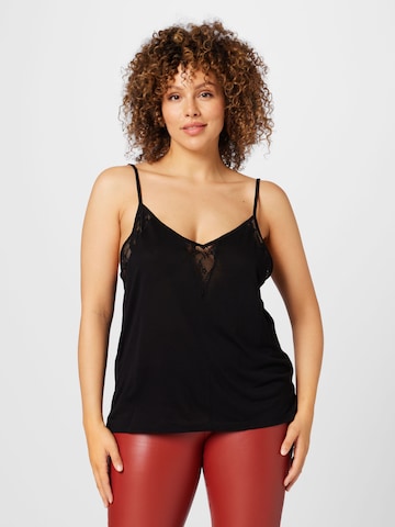 ABOUT YOU Curvy Top 'Loretta' in Black: front