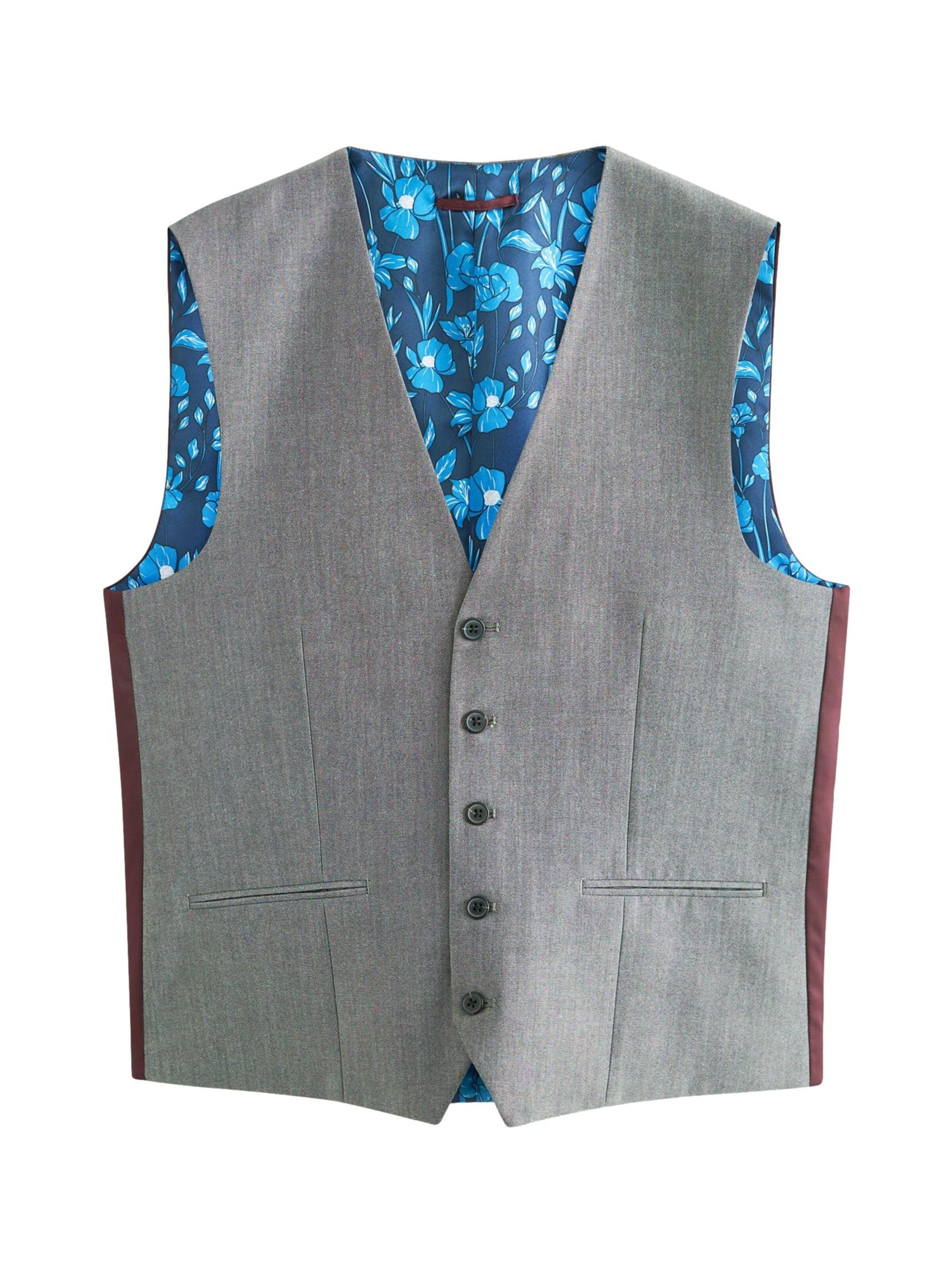 Next Anzugweste in Grau: Vorderseite