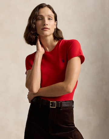 sarkans Polo Ralph Lauren T-Krekls: no priekšpuses