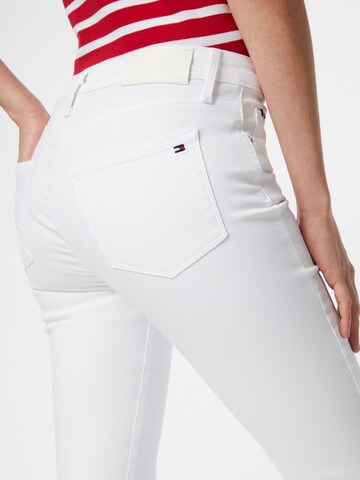 TOMMY HILFIGER Skinny Jeansy w kolorze biały