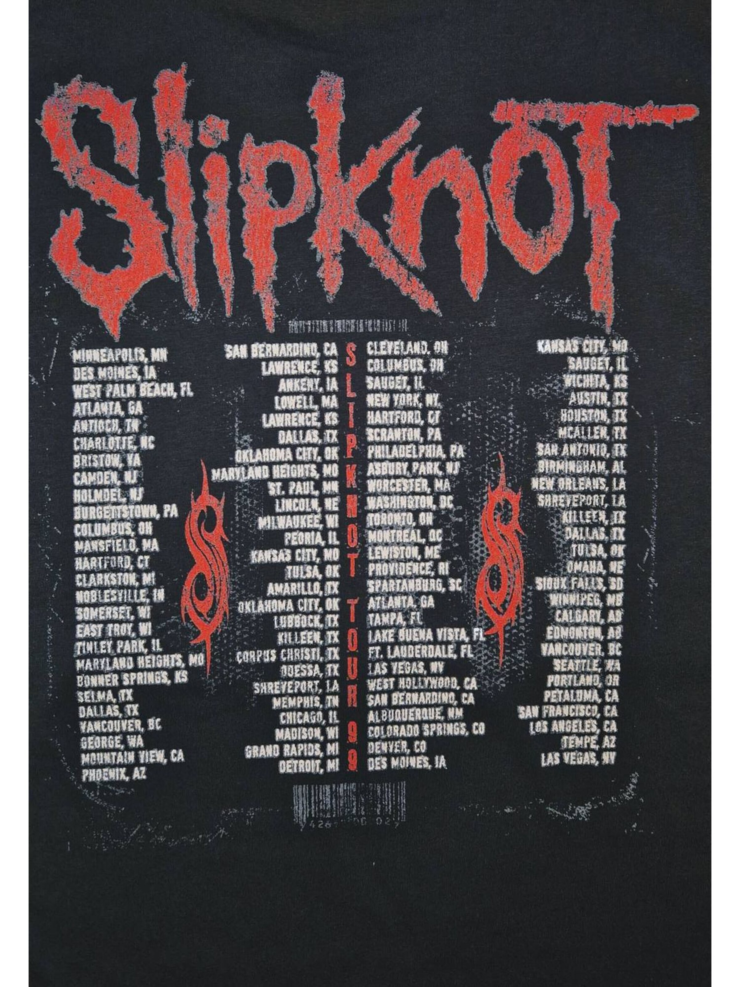 T-Shirt 'Slipknot Tour T-Shirt' SLIPKNOT en noir