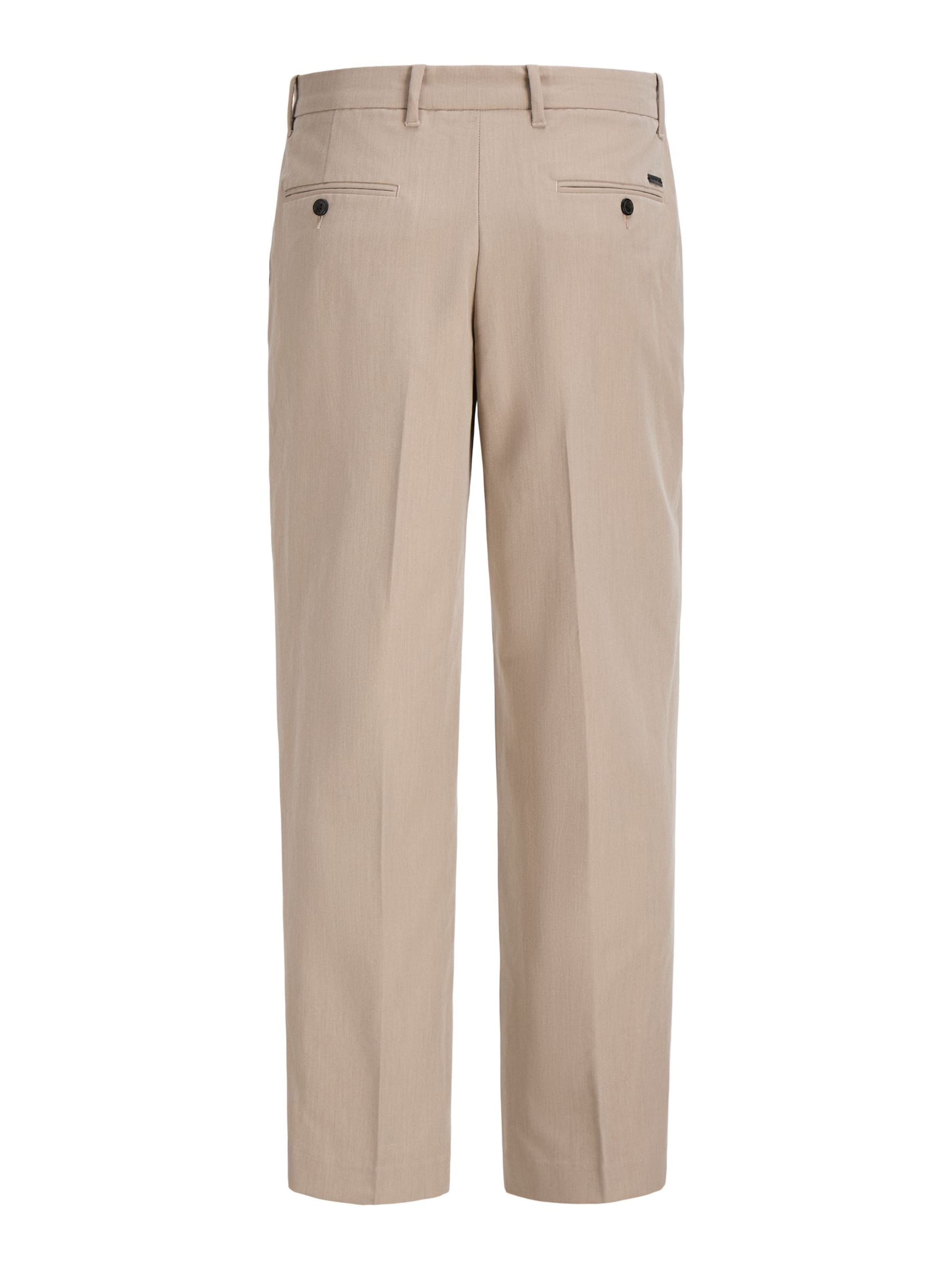 JACK & JONES Loosefit Bandplooibroek in Grijs