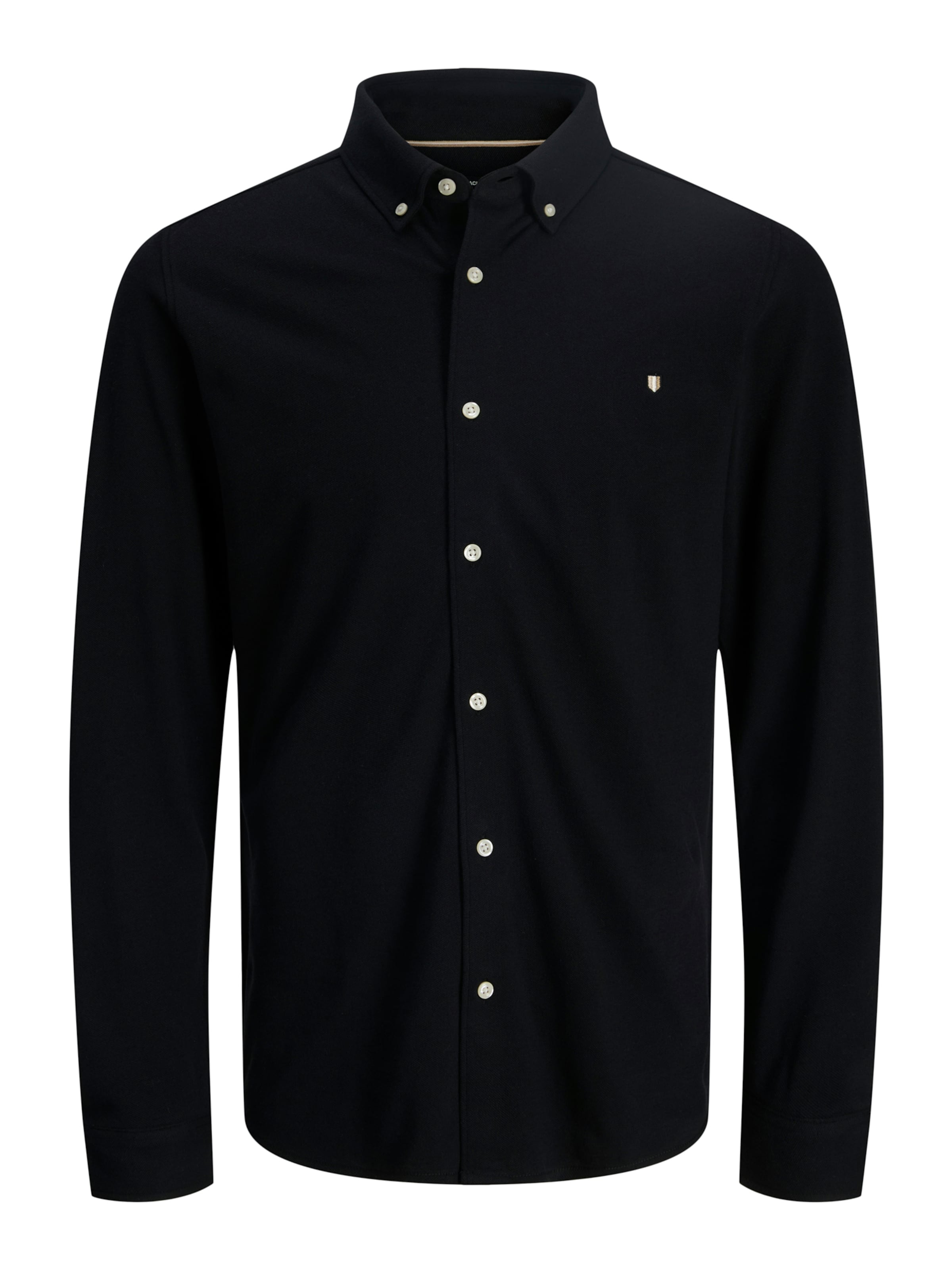 Jack & Jones Premium Přiléhavý střih Košile 'JPRBLUBLAKE' – černá: přední strana