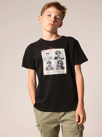 T-Shirt 'Manolo' Deeluxe en noir : devant