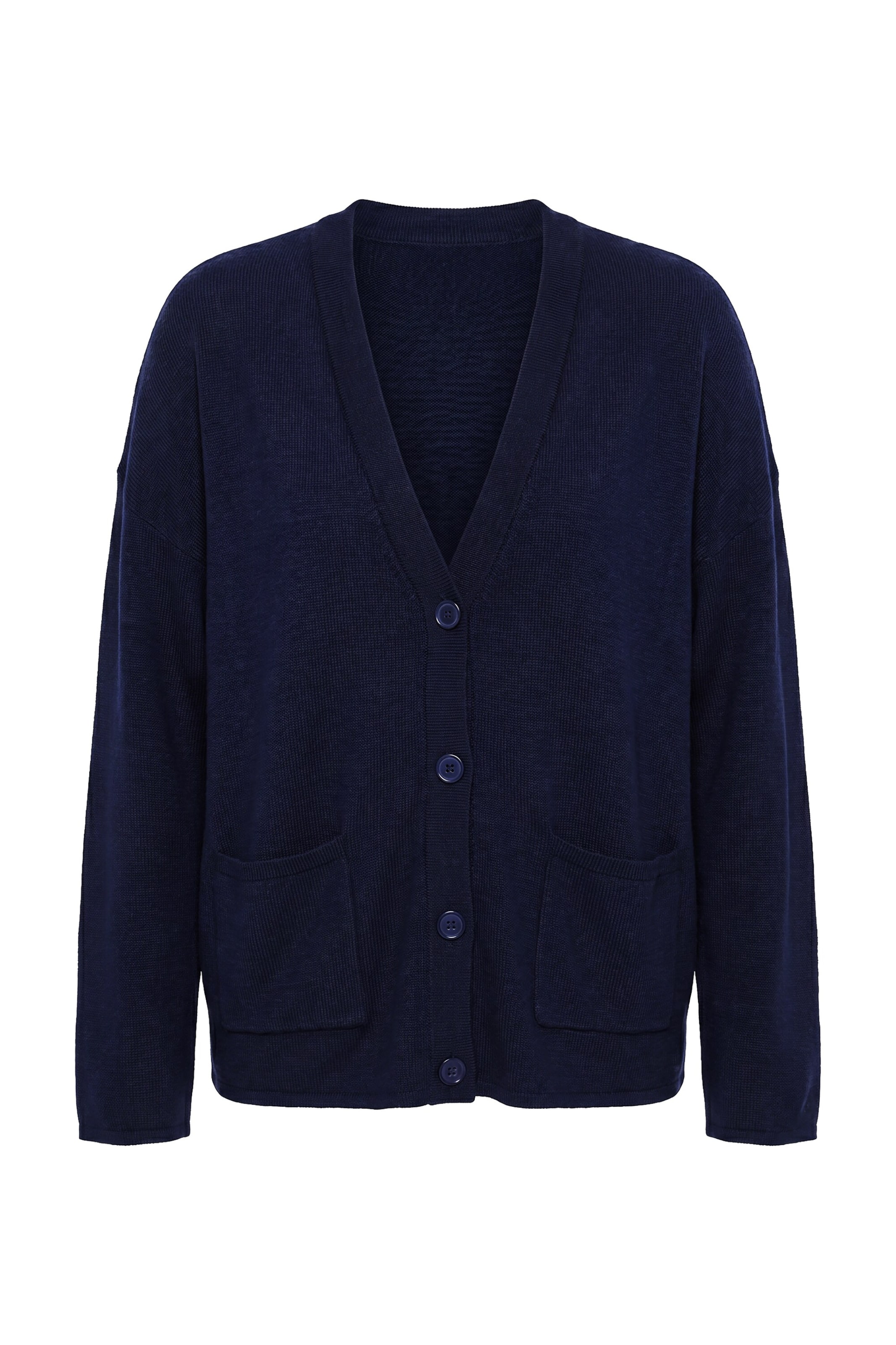 MIAMODA Strickjacke in Blau: Vorderseite