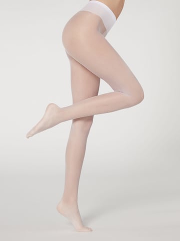 CALZEDONIA Fine Tights in White: front