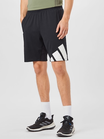 ADIDAS PERFORMANCE - Regular Calças de desporto em preto: frente