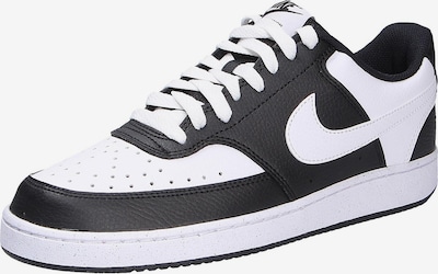 NIKE Niske tenisice 'Court Vision' u crna / bijela, Pregled proizvoda