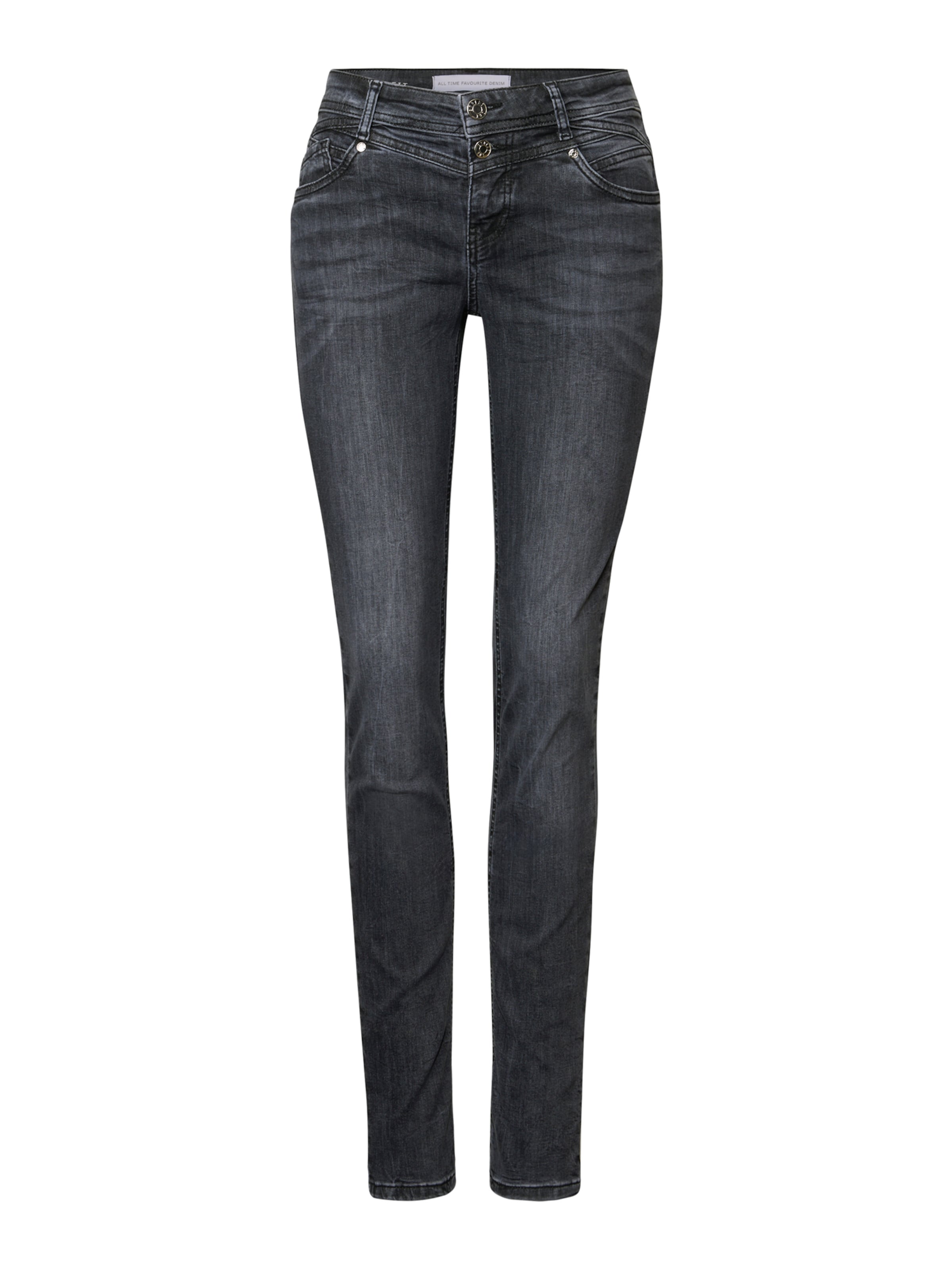 STREET ONE - Slimfit Vaquero 'Jane' en gris: frente