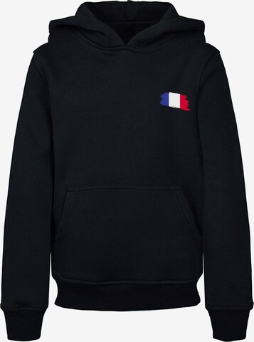 F4NT4STIC Sweatshirt 'France Frankreich Flagge Fahne' in Zwart: voorkant