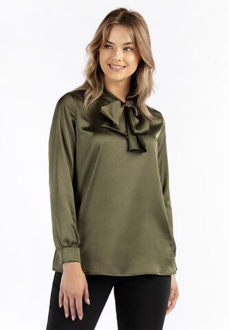 DreiMaster Klassik Blouse in Groen: voorkant