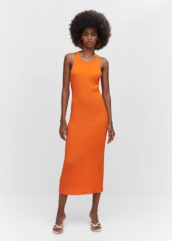 Robe 'Lia' MANGO en orange : devant