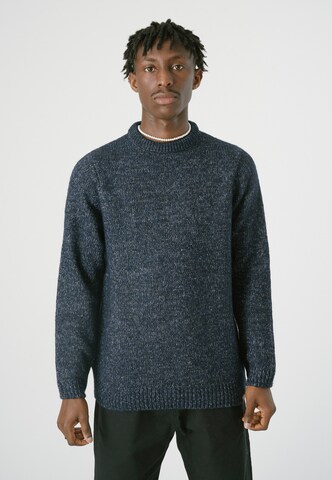 Cleptomanicx Sweater 'Dreamer' in Blue: front