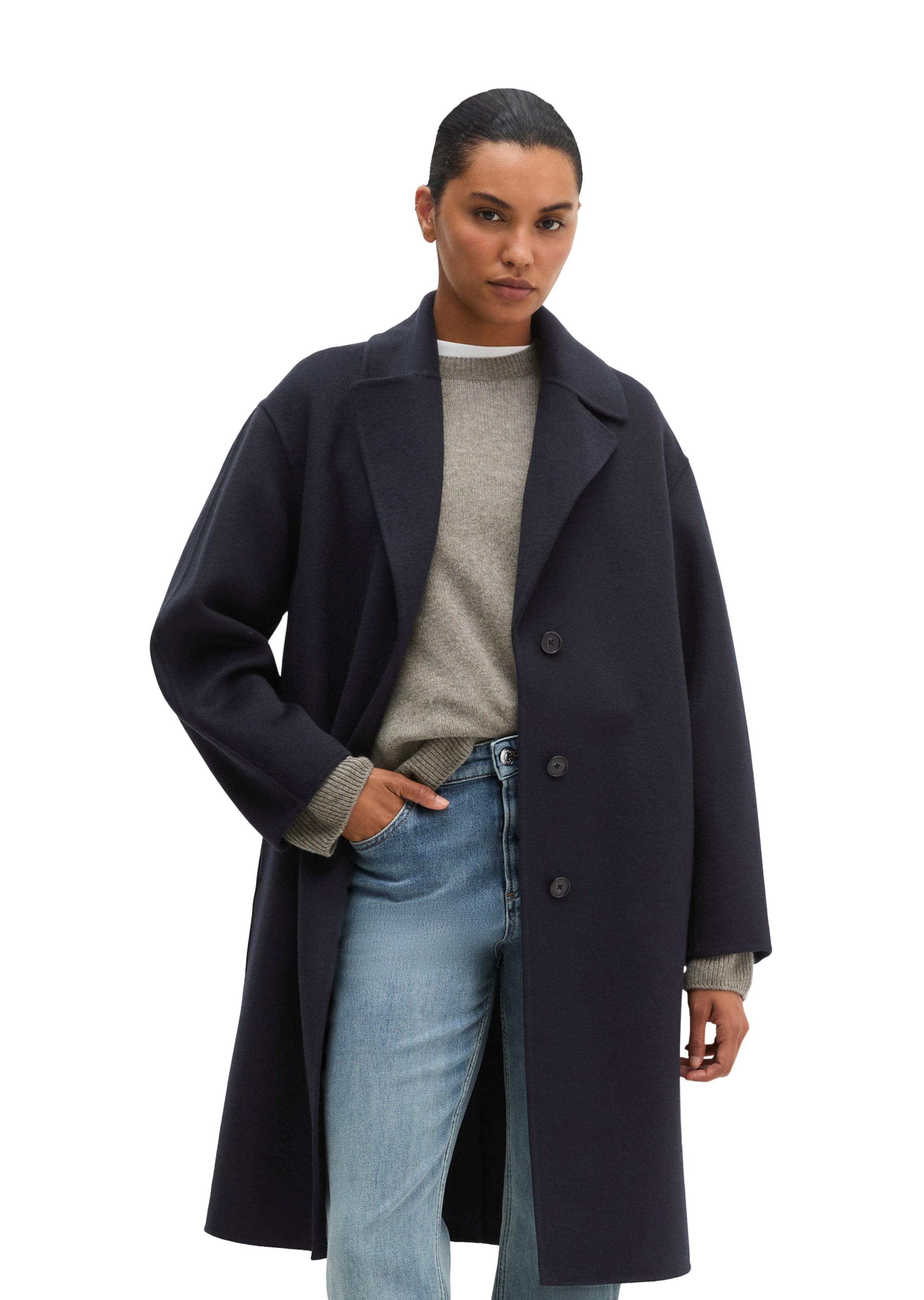 Marc O'Polo Mantel in Blau: Vorderseite