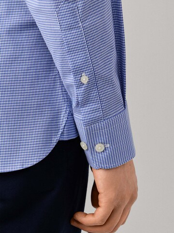 Hackett London Regular fit Button Up Shirt 'Gingham' in Blue
