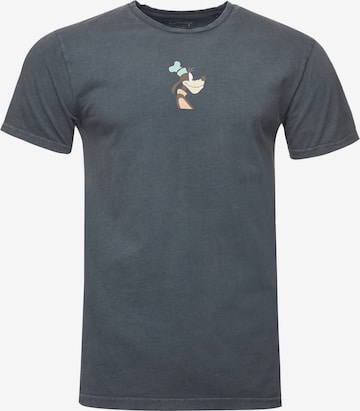 Recovered Shirt 'Disney Goofy Side Profile' in Zwart: voorkant