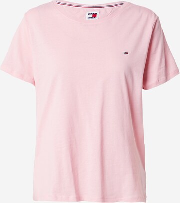 Tommy Jeans Μπλουζάκι σε ροζ: μπροστά