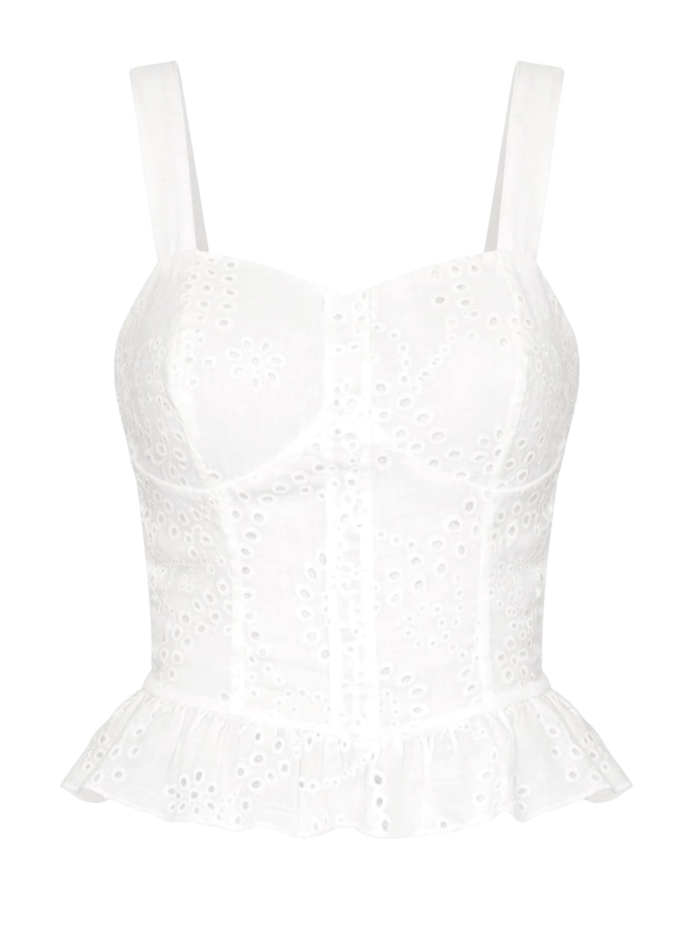 SASSYCLASSY Top in White: front