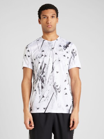 ADIDAS PERFORMANCE Functioneel shirt 'RUN IT' in Wit: voorkant