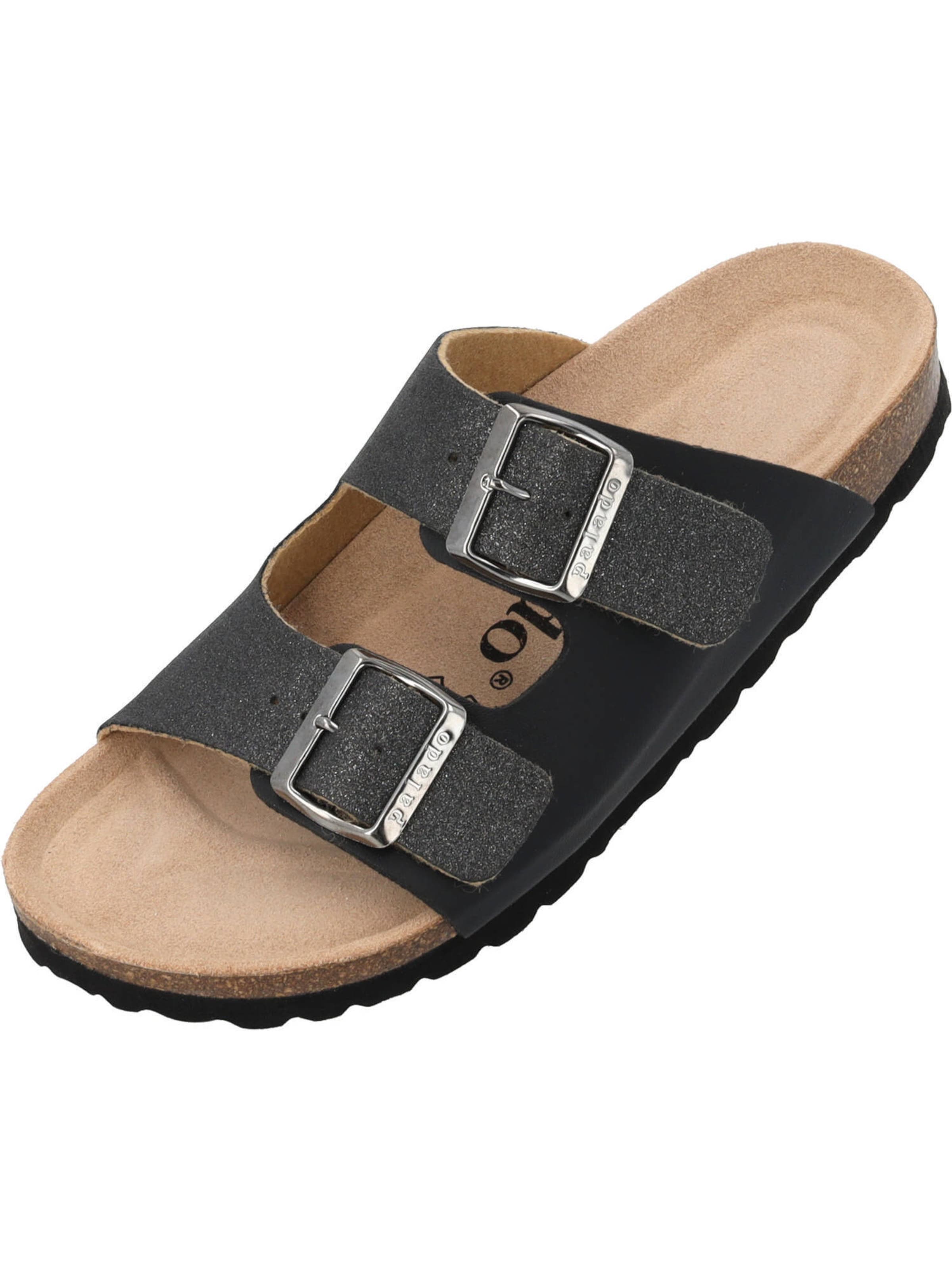 Zoccoletto &#x27;Korfu Duo&#x27; di Palado in nero: frontale