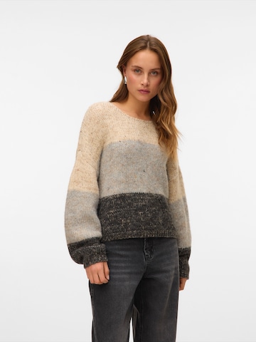 VERO MODA Pullover 'VMJENNA' i beige: forside