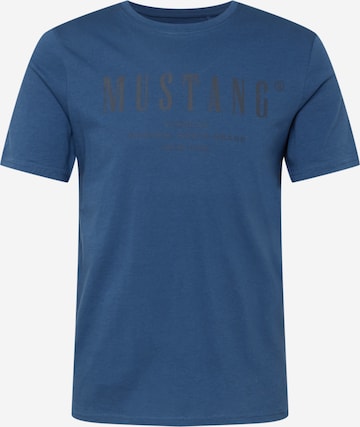 MUSTANG Shirt 'Alex' in Blauw: voorkant