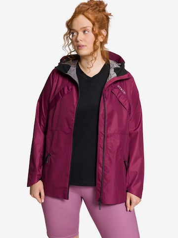 Ulla Popken Performance Jacket in Purple: front