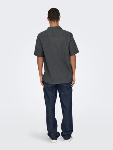 Only & Sons Comfort fit Overhemd 'ONSGali' in Grijs