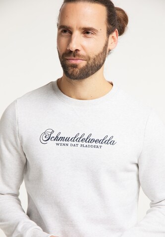 Schmuddelwedda Sweatshirt i vit