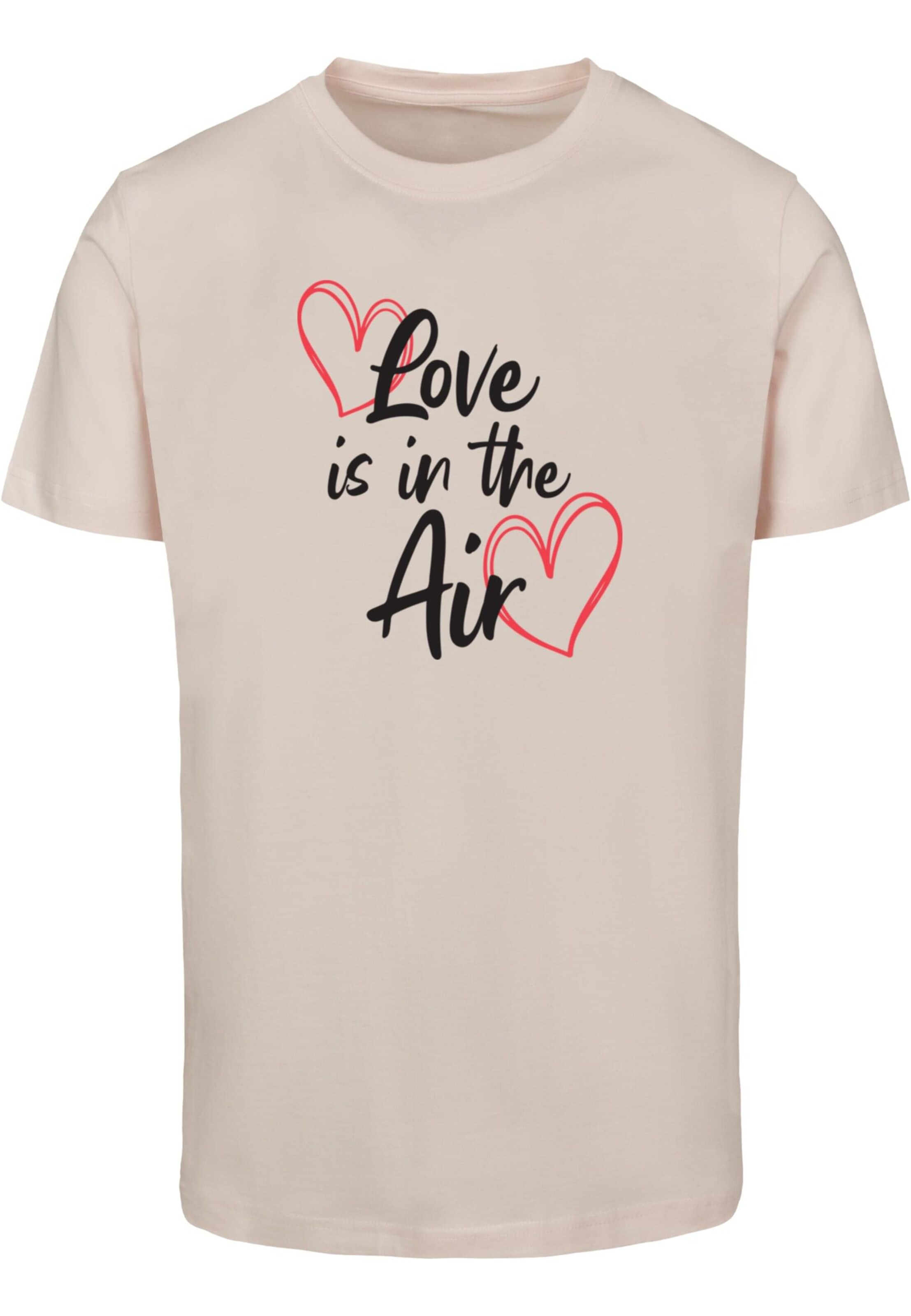 T-Shirt 'Valentines Day - Love is in the Air' Merchcode en rose : devant