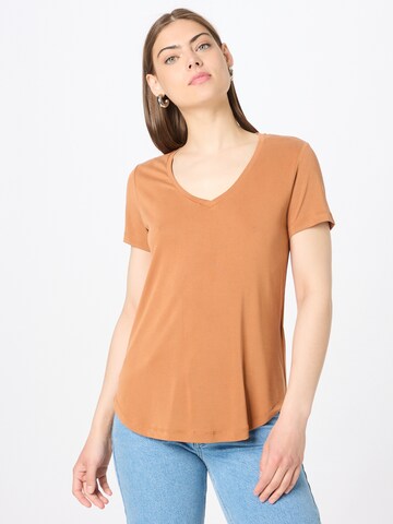 Soft Rebels T-shirt 'Ella' i gul: framsida