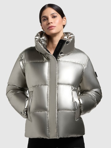 Veste d’hiver 'Rinja2 Shiny' khujo en argent