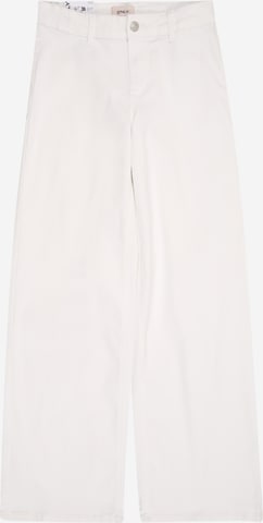 balta ONLY GIRLS Plačios klešnės Džinsai 'KOGSylvie': priekis