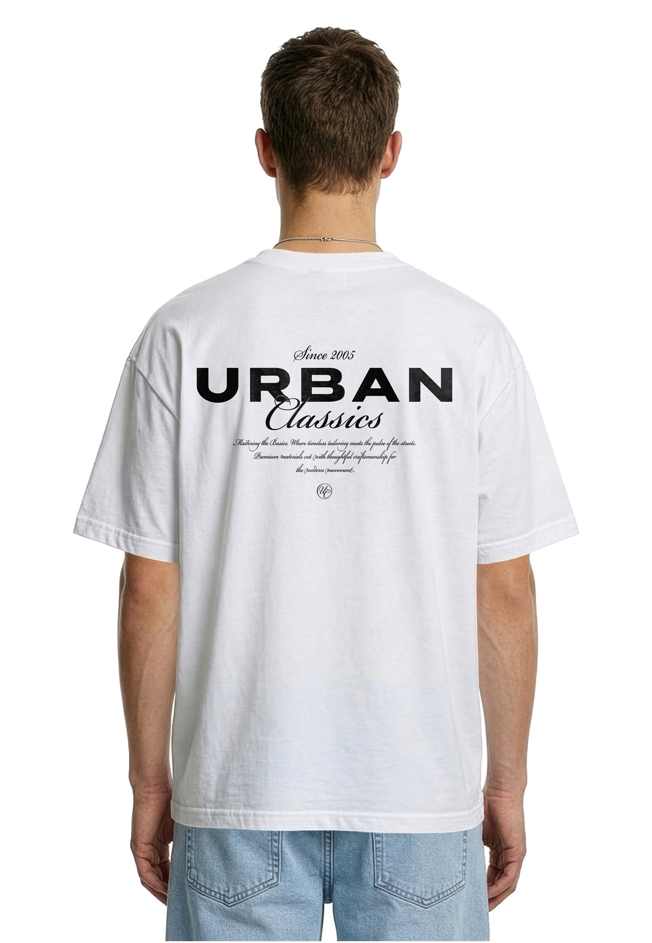 Urban Classics Shirt 'Mastering Basics' in White: front