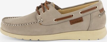 Travelin Moccasins in Grey: front