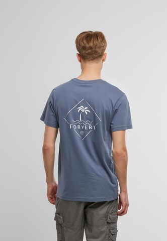 T-Shirt 'Lompoc' Forvert en bleu