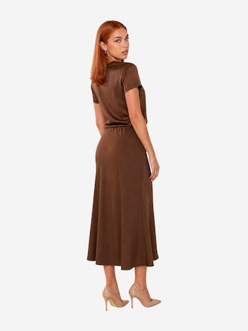I AM Shirt 'Top Viscosa Satinato 1951V39' in Bruin