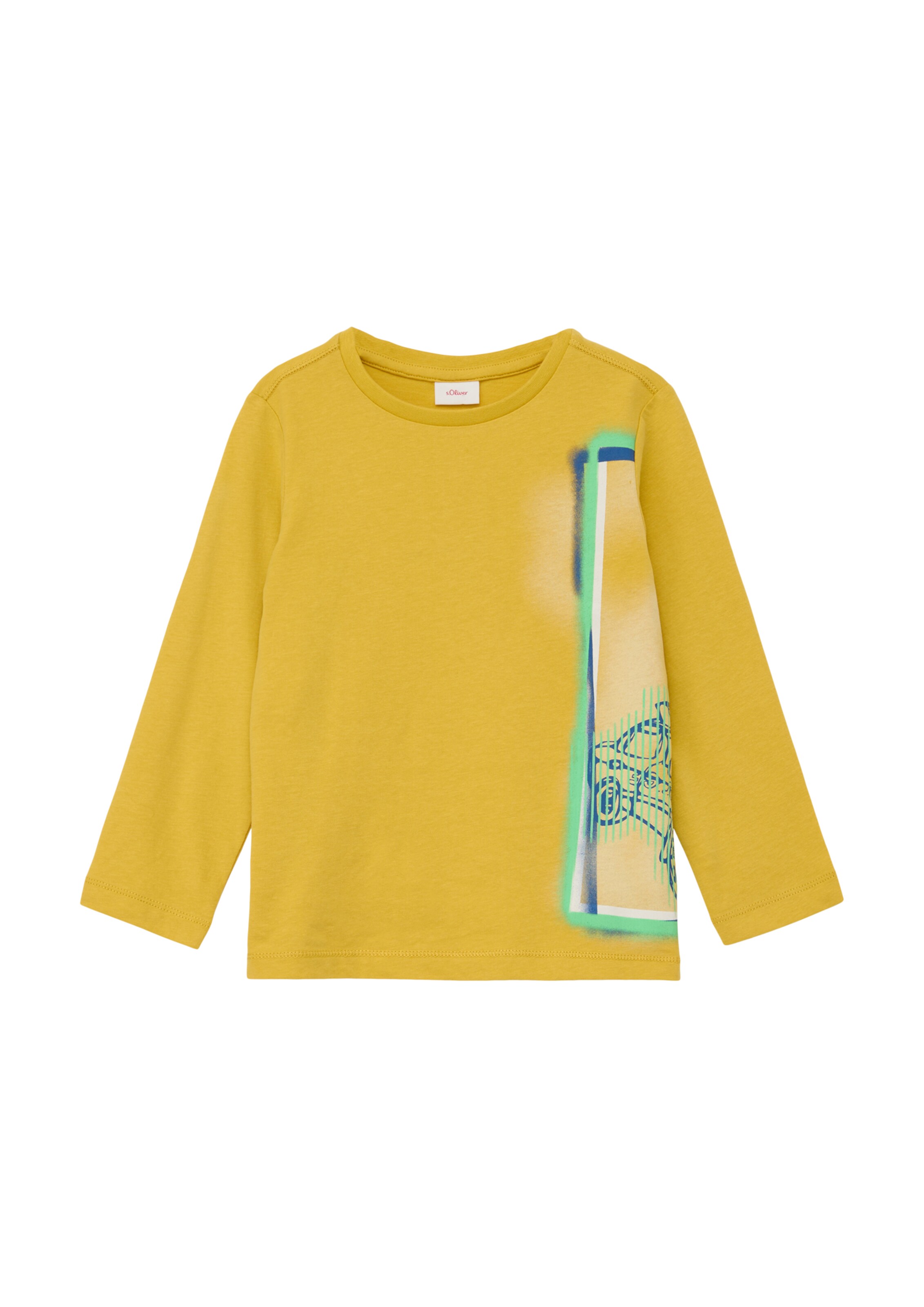 s.Oliver Shirt in Geel: voorkant