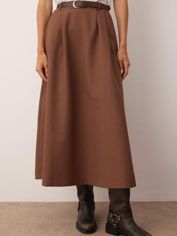 Trendyol Юбка в Коричневый: спереди