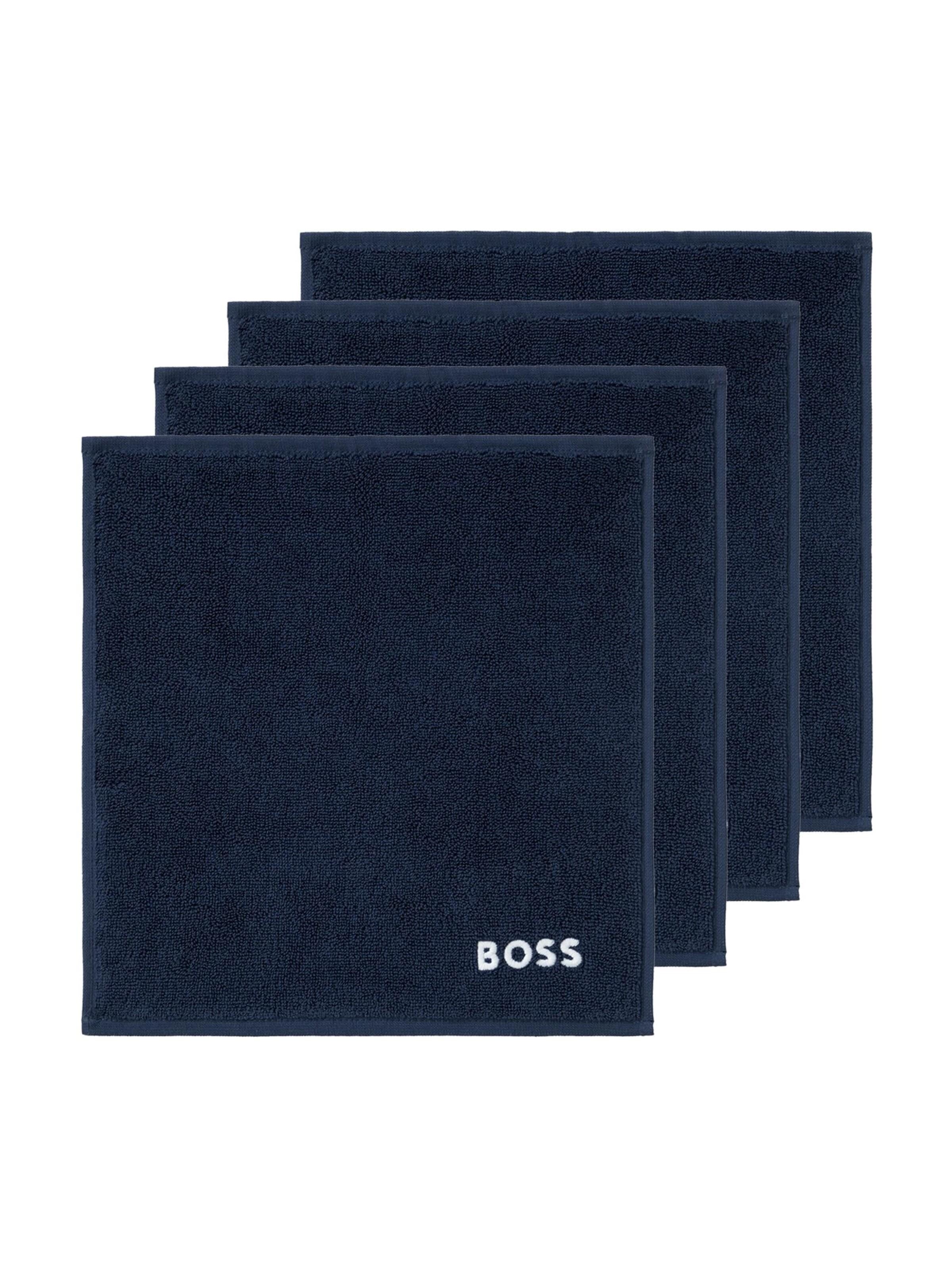 BOSS Home Towel 'EDGE' in Blue
