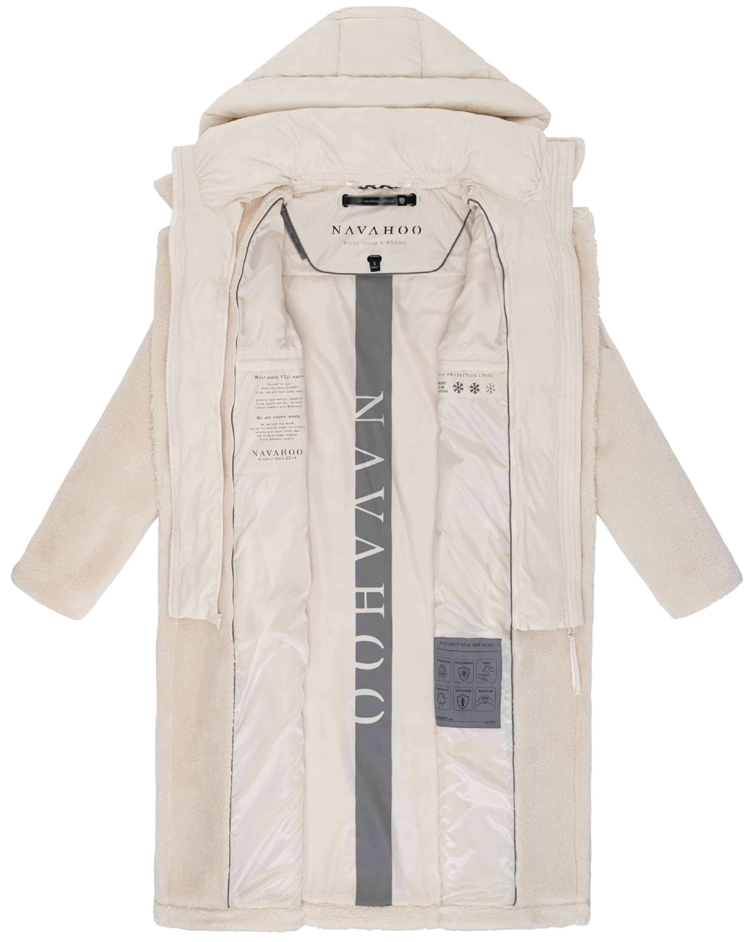 NAVAHOO Зимно палто в бяло