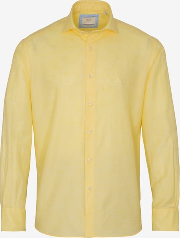 ETERNA Overhemd in Geel: voorkant