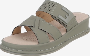 Ital-Design Mules in Green: front